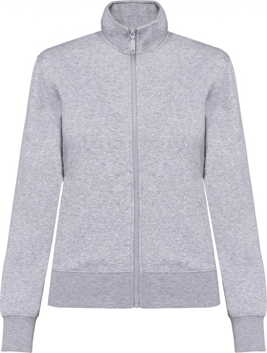 Sweatshirt Dames XS Kariban Rolkraag Lange mouw Oxford Grey 80% Katoen, 20% Polyester