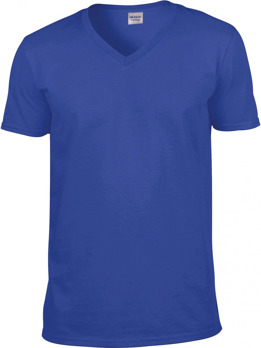 Gildan Softstyle Euro Fit Adult V-neck T-shirt GI64V00 - Royal Blue - M