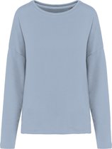 Sweatshirt Dames S/M Kariban Ronde hals Lange mouw Aquamarine 87% Katoen, 9% Polyester, 4% Viscose