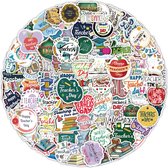50 Stickers met School thema - Lerarendag, Teachers Day, 5x5CM - Stickers voor juffen en meesters