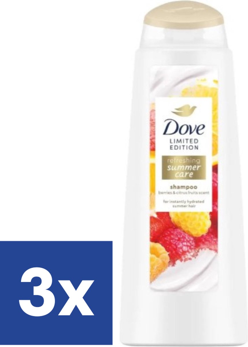 Dove Shampooing soin Summer rafraîchissant 3 x 400 ml bol.