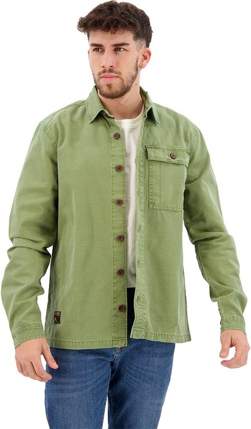 Superdry Chemise Militaire Vintage Vert L Homme bol