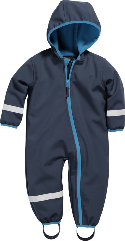 Foto: Playshoes softshell overall voor baby s en peuters donkerblauw maat 92cm