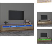 vidaXL TV-meubel - Sonoma eiken - 240 x 35 x 40 cm - RGB LED-verlichting - Kast