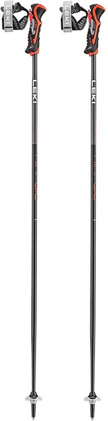 Bâton de ski Leki Airfoil 3D noir-foncé-anthracite-rouge vif 1200