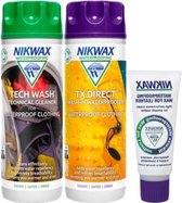 Nikwax Tech Wash 300 ml & TX.Direct 300 ml + Wax for Leather
