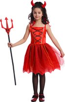 Duivel kostuum kind - Halloween kostuum kind - Carnavalskleding - Carnaval kostuum - Meisje - 10 tot 12 jaar