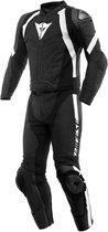 Dainese Avro 4 Leather 2Pcs Suit Black Matt Black Matt White - Maat 48