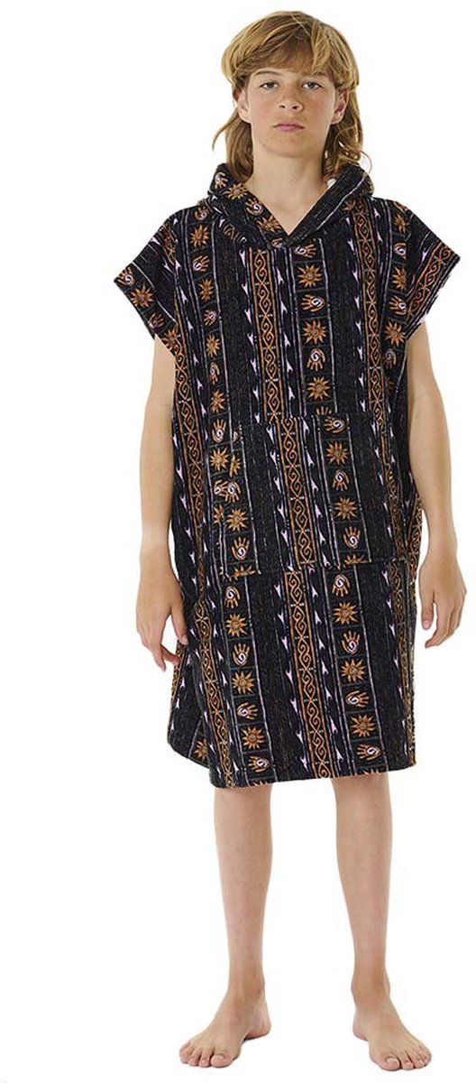 Rip Curl Printed Poncho Veelkleurig Kinderen Zwart