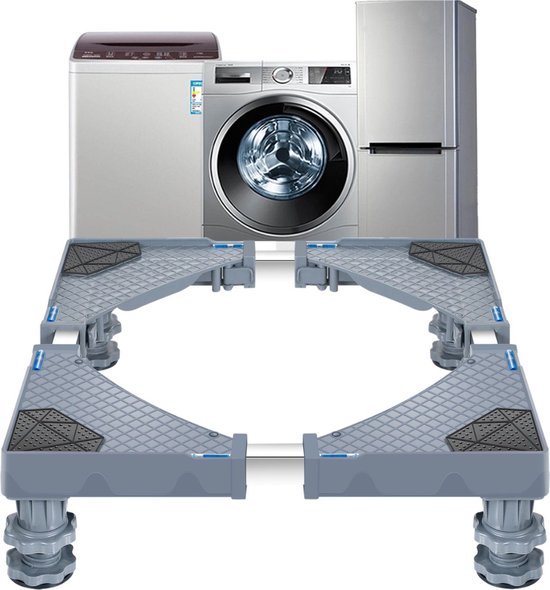 Wasmachine Verhoger - Verhoging voor Wasmachine - Vaatwasser Koelkast Vriezer - Verstelbaar - ABS - Maximaal 300 kg