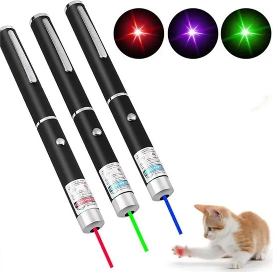 Pointeur laser professionnel de classe II, Rouge - Rechargeable par USB, Chat