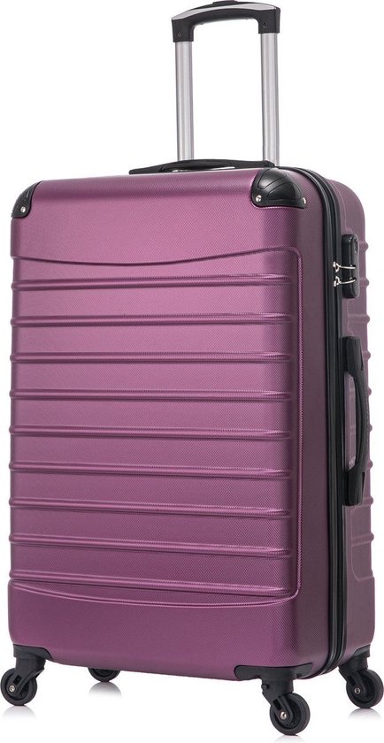 Valise de voyage à roulettes Royalty Rolls 95 litres - légère - serrure à combinaison - violet