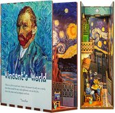 Tonecheer Book Nook: Vincent's World | Houten 3D-puzzel | Verlicht | Sensor | DIY-miniatuurhuis | TQ113
