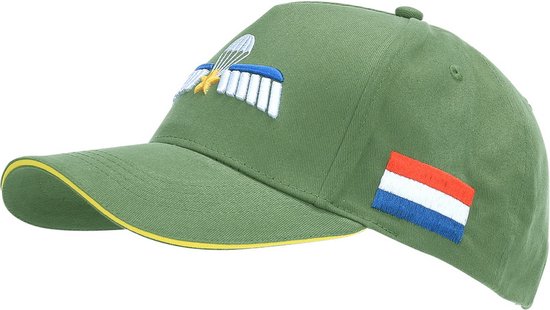 Fostex Garments - Baseball cap Dutch Night Para Wing (with star) 3D (kleur: Groen / maat: NVT)