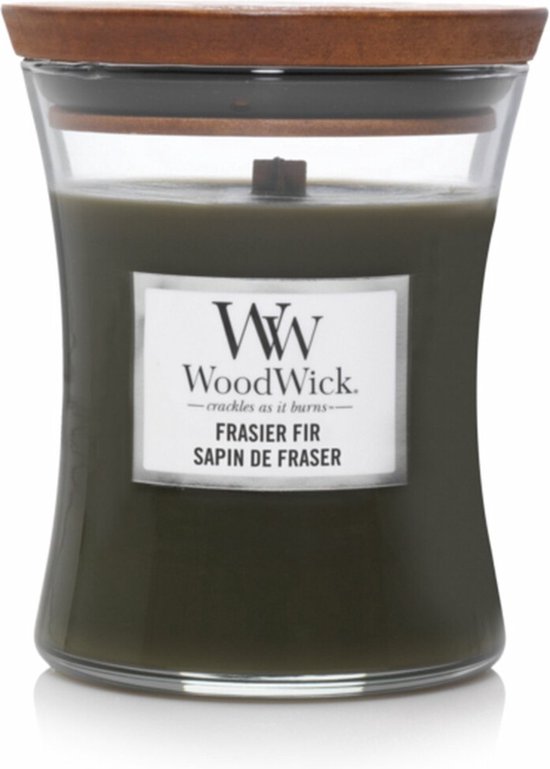 Bougie Parfumée Medium Sablier Woodwick - Frasier Fir