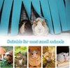 Kleine dierenhamster, tent, hangmat, huisdier, kooiaccessoires, nestaccessoires, bed voor cavia's, chinchilla, egel, rat, eekhoorn, fret, dwerg, konijn (blauw)