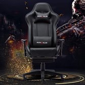 Bol.com Gaming Stoel Kantoor Grote Size High-Back Ergonomische Racing Seat met Massage Lumbar Ondersteuning en Intrekbare Voetst... aanbieding