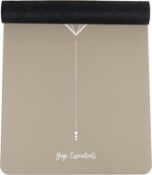 Yogi Essentials - Pu Natuurlijk rubber Yogamat Milk tea - Pro Grip - INCL. GRATIS YOGAMAT TAS - 185 cm x 68 cm x 4mm