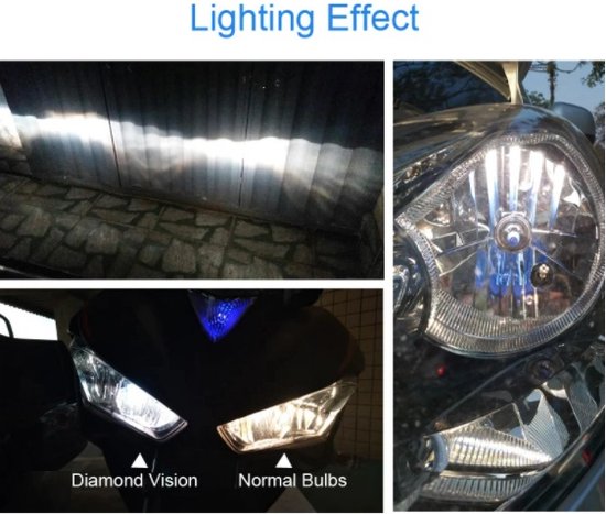 H7 55 Watt Diamond Vision lampen 12V – Helder Wit licht 5000K – Xenon look  – LED look