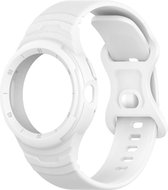 Siliconen bandje met case - geschikt voor Google Pixel Watch 2 - wit