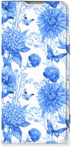 Smart Cover voor OnePlus Nord 2T Flowers Blue