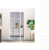 vidaXL Binnendeur van Gehard Glas - 102.5 x 201.5 cm - Wit - Modern design - Deurhor