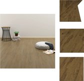 vidaXL PVC Vloerplanken - Natuurlijk Bruin - 91.4 x 15.2 cm - Zelfklevend - 32 planken - 4.46 m² - Vloer