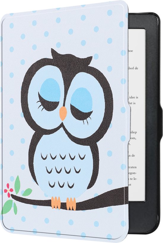 Hoesje Geschikt voor Kobo Clara HD Hoes Bescherm Hoesje Case Sleep Cover Met Screenprotector - Hoes Geschikt voor Kobo Clara HD Hoesje - Uil van Hoesje  — afbeelding 4