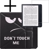 Hoes Geschikt voor Kobo Sage Hoesje Bookcase Cover Book Case Hoes Sleepcover Met Screenprotector - Don't Touch Me