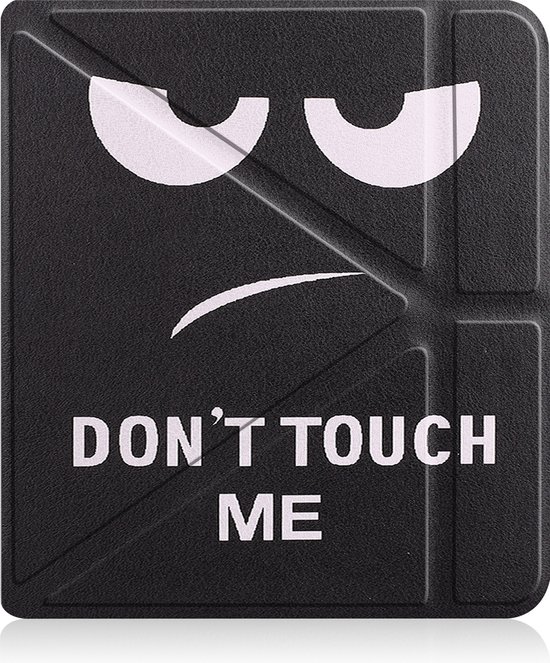 Hoes Geschikt voor Kobo Sage Hoesje Bookcase Cover Book Case Hoes Sleepcover Met Screenprotector - Don't Touch Me van Merkloos — afbeelding 4
