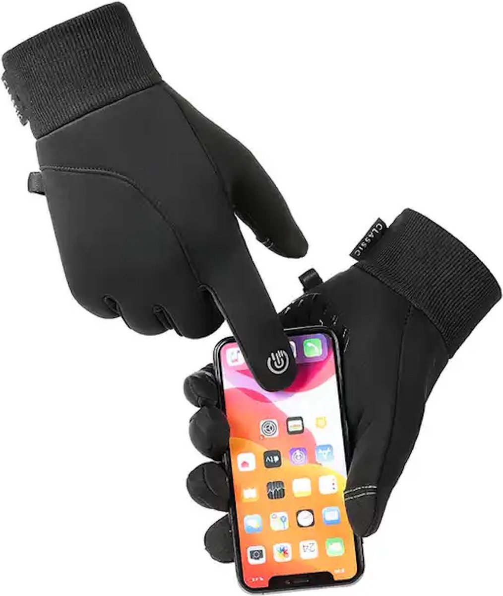 Antislip Winter Handschoenen - Touchscreen - Fietsen - Outdoor - Sporten - Wind en Water - One size - Zwart van Chibaa — cadeau in Mode & Accessoires - foto 4