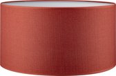 Home Sweet Home Lampenkap Canvas cilinder - van stof - rood - Moderne stoffen Lampenkap - 45/45/23cm - E27 lamphouder - voor hanglamp, en vloerlamp - RoHS getest