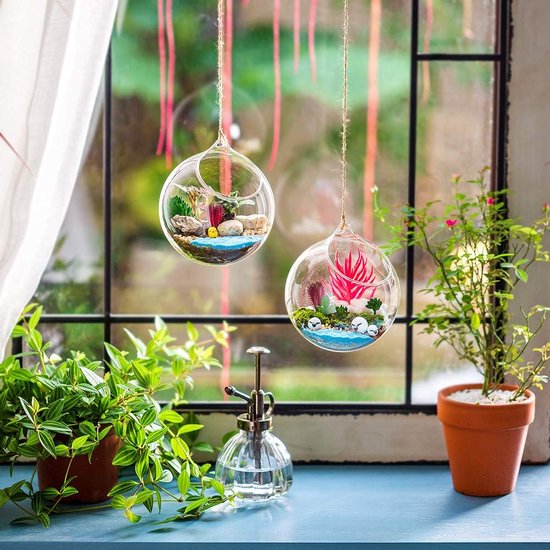 Bougeoir Terrarium En Verre Suspendu - Design 2 En 1, Pour Plantes Succulentes, Décoration Intérieur/extérieur