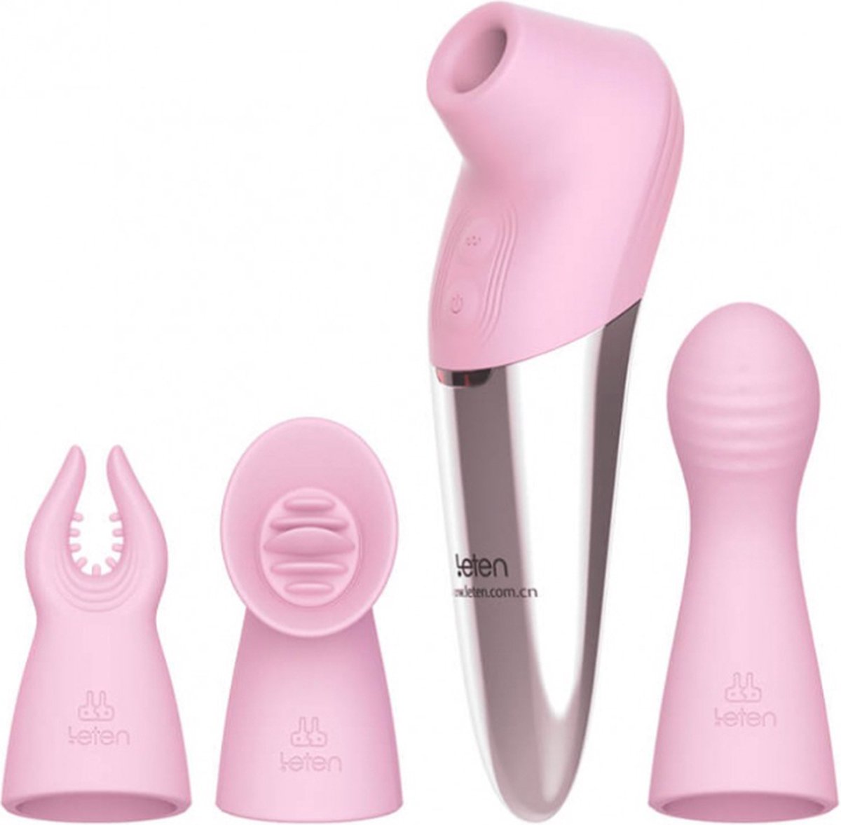 Goedkoopste Clitoris Stimulator Double Vibes - Roze - Luchtdruk vibrator