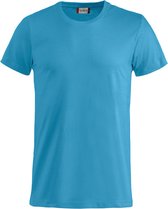 Clique 2 Pack Basic Fashion-T Modieus T-shirt kleur Turquoise maat XXL