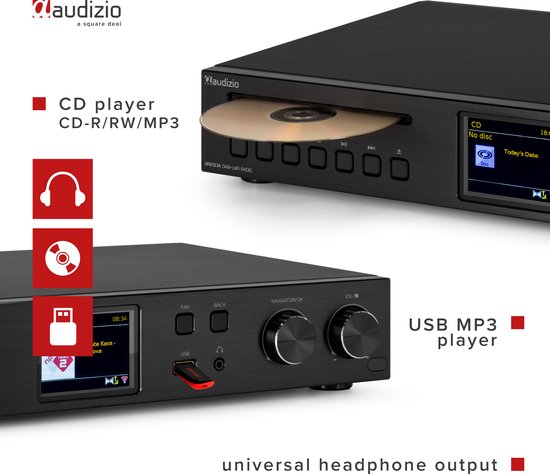 TechniSat DIGITRADIO 601 Stereo internetradio (DAB , FM, Subwoofer, CD
