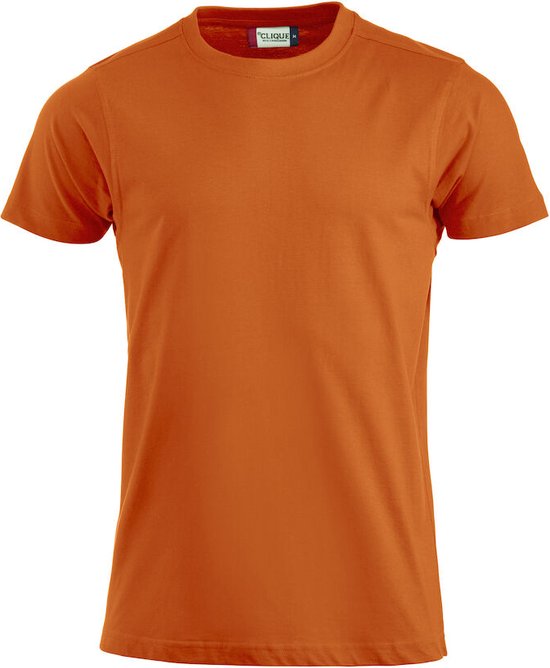 Clique 5 Pack Premium Fashion-T Modieus T-shirt kleur Diep-oranje maat M