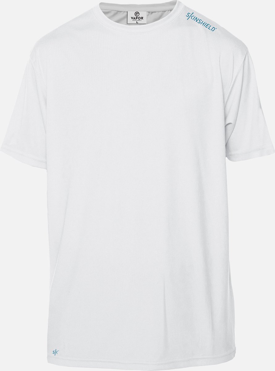 SKINSHIELD - UV-sportshirt met korte mouwen voor heren - FACTOR 50+ Zonbescherming - M
