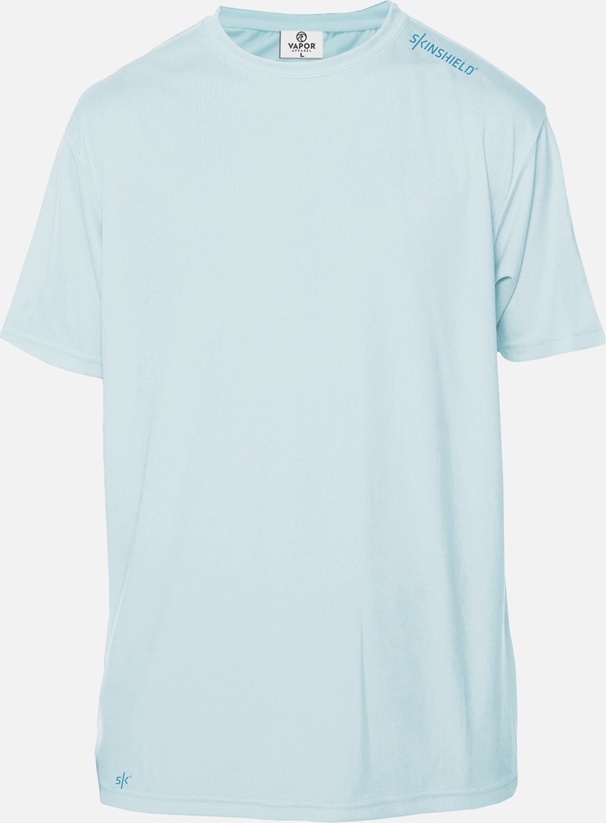 SKINSHIELD - UV-sportshirt met korte mouwen voor heren - FACTOR 50+ Zonbescherming - UV werend - XL