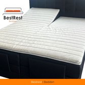 Dessus de matelas -180x210 8cm - (AVEC SPLIT) Séparation Topper - Mousse à mémoire de forme - Dessus de matelas - Mousse à mémoire de forme