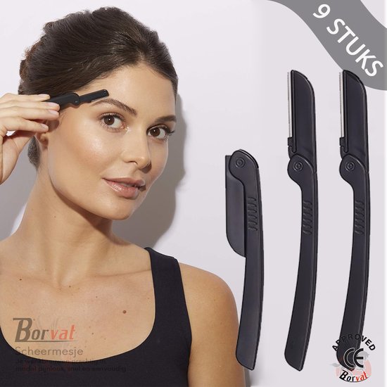 Borvat® duurzame wenkbrauw scheermesjes razors wegwerp scheermesje eyebrow... bol