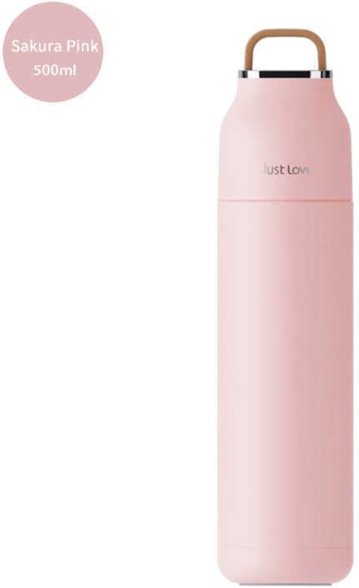 Thermosbeker Roze - Travel Mug - Koffie - Thee - Thermosfles 500 ml