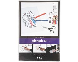Creativ Company Krimpfolie Transparant Mat A4 0,3mm dik 10 vel