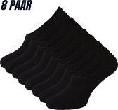 Chaussettes baskets noires - taille 39/42 - 8 paires - chaussettes baskets invisibles - sans couture - talon anti-glisse