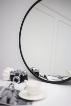 Moderne Zwarte Ronde Spiegel – 70 cm