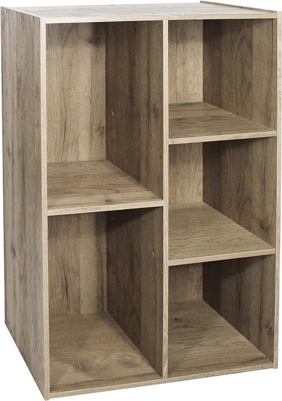 Iris Ohyama, Opbergkast met 4 vouwdeuren / Houten kast / Drop down / Kast, Modulair, kantoor, woonkamer, bibliotheek - Flap Rack - FR-F4 - witte eik Iris Ohyama, Opbergkast met 4 vouwdeuren / Houten kast / Drop down / Kast, Modulair, kantoor, woonkamer, bibliotheek - Flap Rack - FR-F4 - witte eik