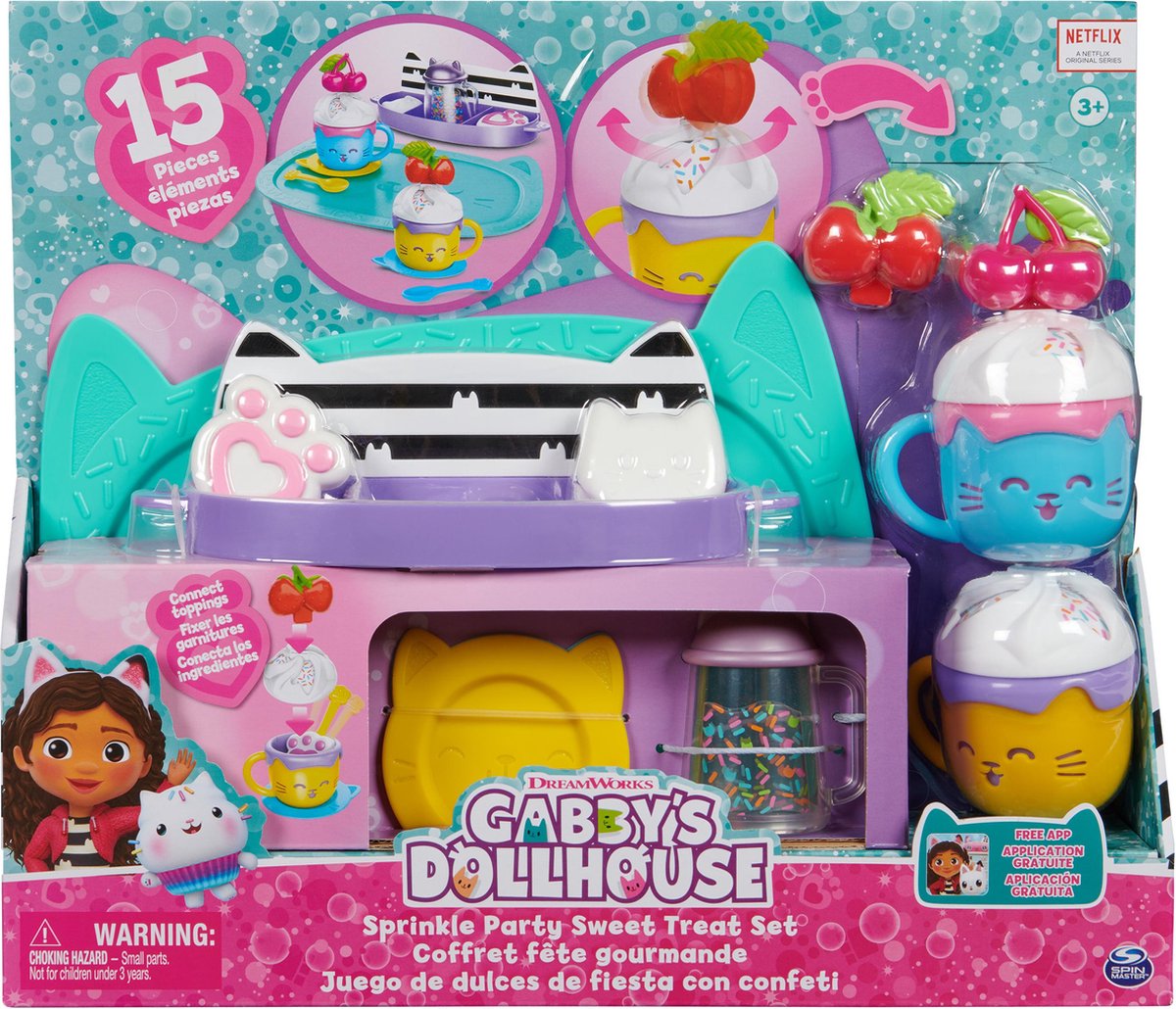 Gabby’s Poppenhuis - Spikkelfeest-serviceset met accessories — afbeelding 10