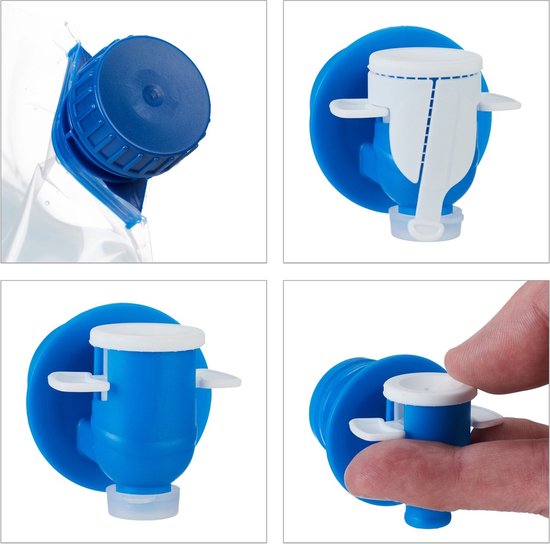 Contenant d'Eau Potable d'Urgence avec Robinet Nettoyage Facile Réservoir d' Eau Portable Camping pour Randonnée Barbecue 7.5L
