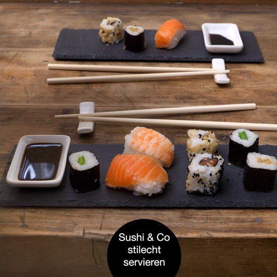 Sushi Set met Dipschalen 10delig Sushi Servies Set voor 2 personen