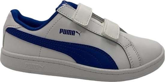 Puma - Smash fun L V - Sneakers - Kinderen - Jongens - Wit/Blauw - Maat 32